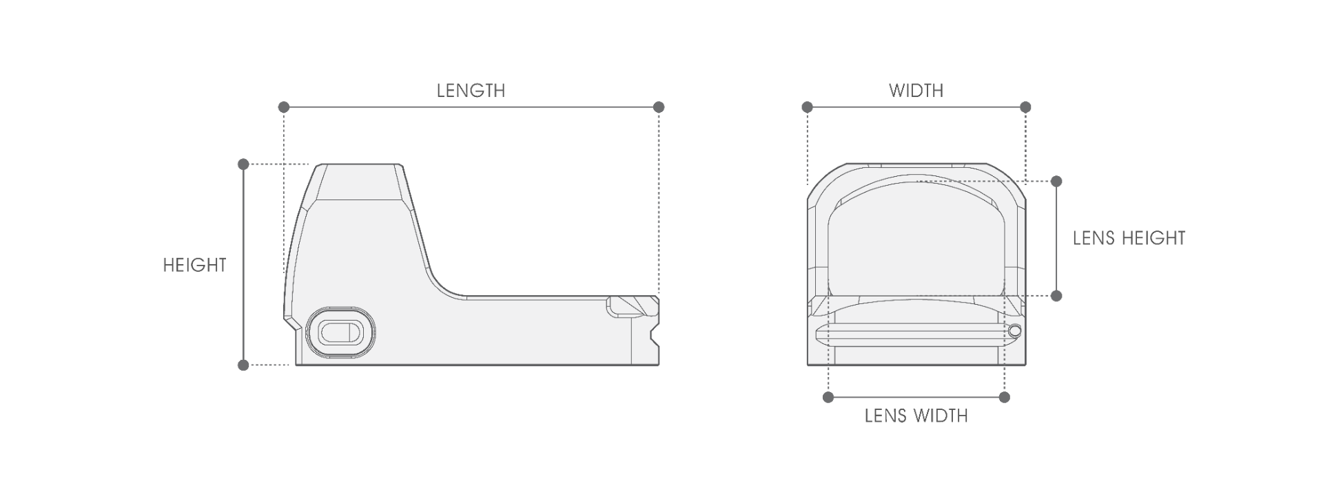 UTG® OP3 Micro SLS, 4 MOA, Side Loading w/Sensor, for Docter®