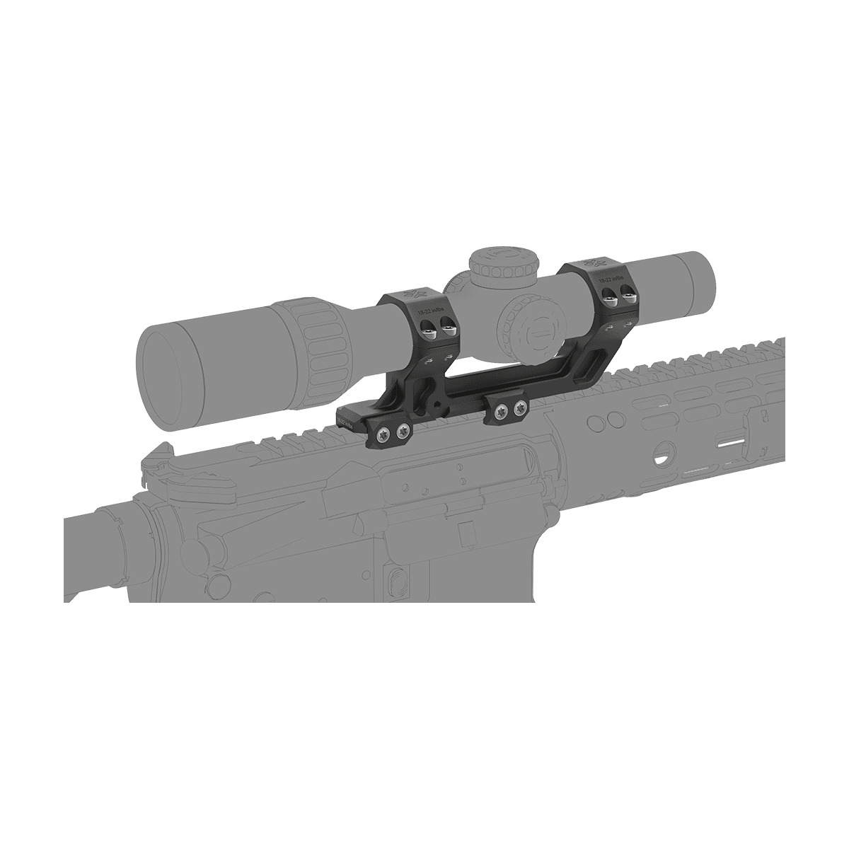 30mm 1-Piece Extended Picatinny AR Mount - Vector Optics