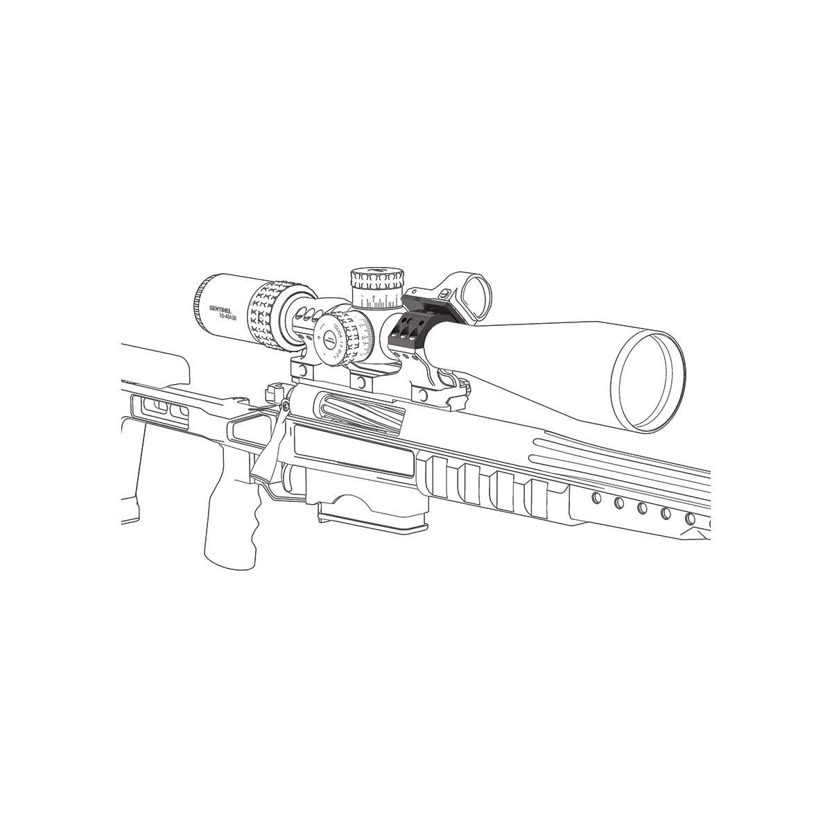 30mm X-ACCU Mount Assembly Kit 6 Holes