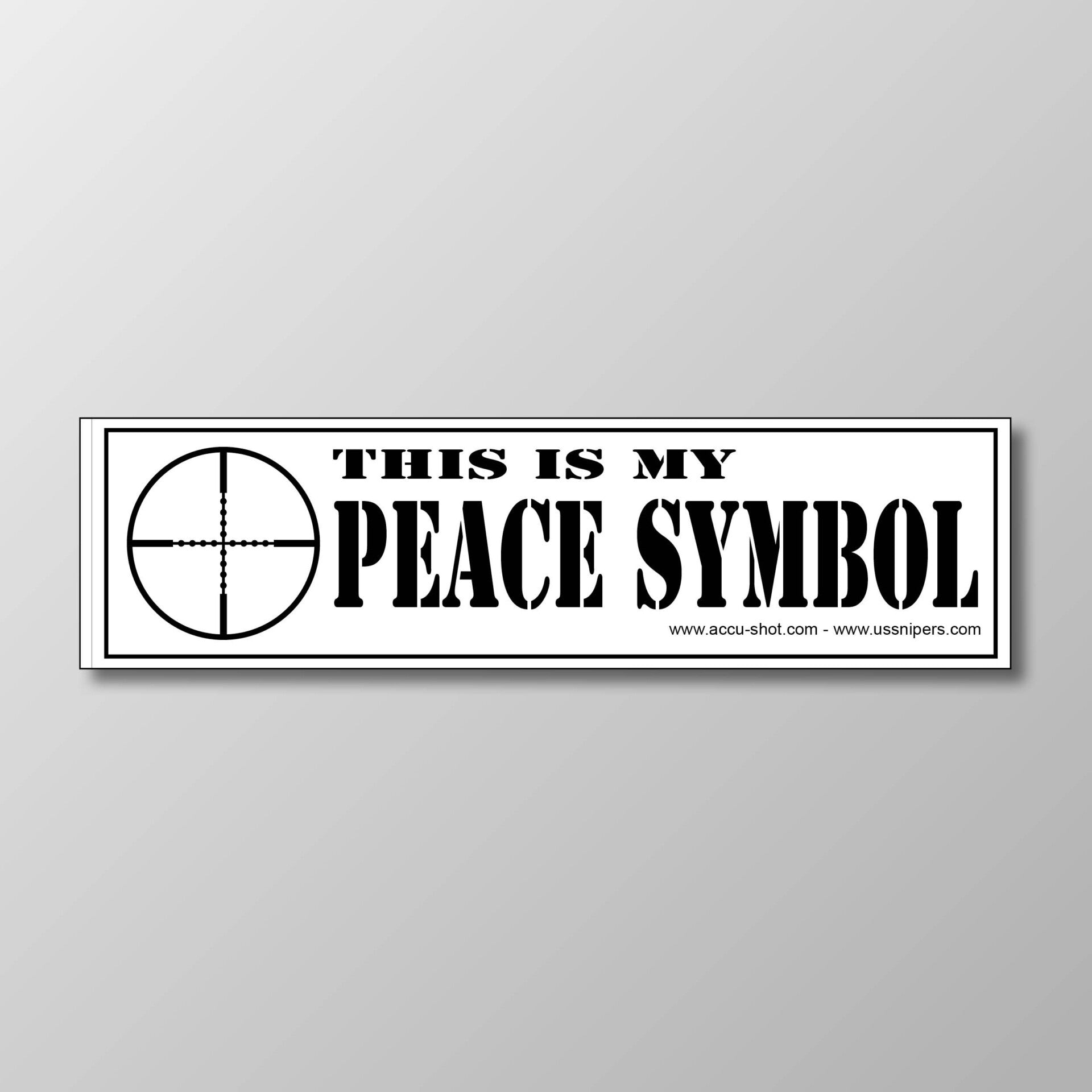 “Peace Symbol” Bumper Sticker