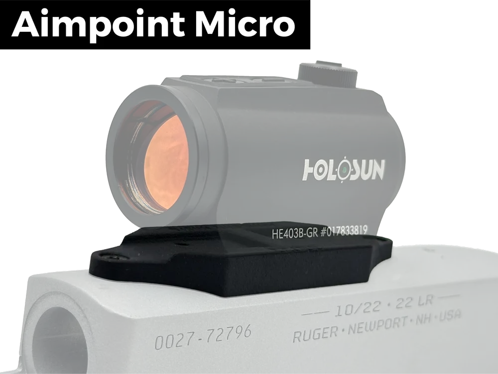 LowPro™ Nylon Lavprofil rødpunkt-feste for Ruger 10/22