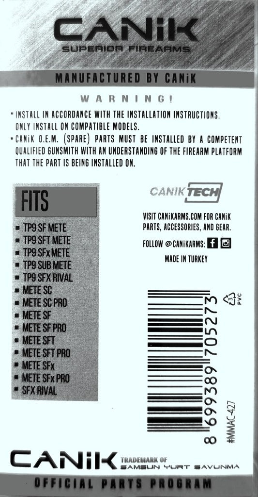 Canik Ejector Assembly: SFx RIVAL