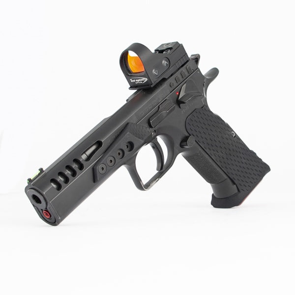 Track Grip with Magazine Well for Tanfoglio Small Frame, Polymer