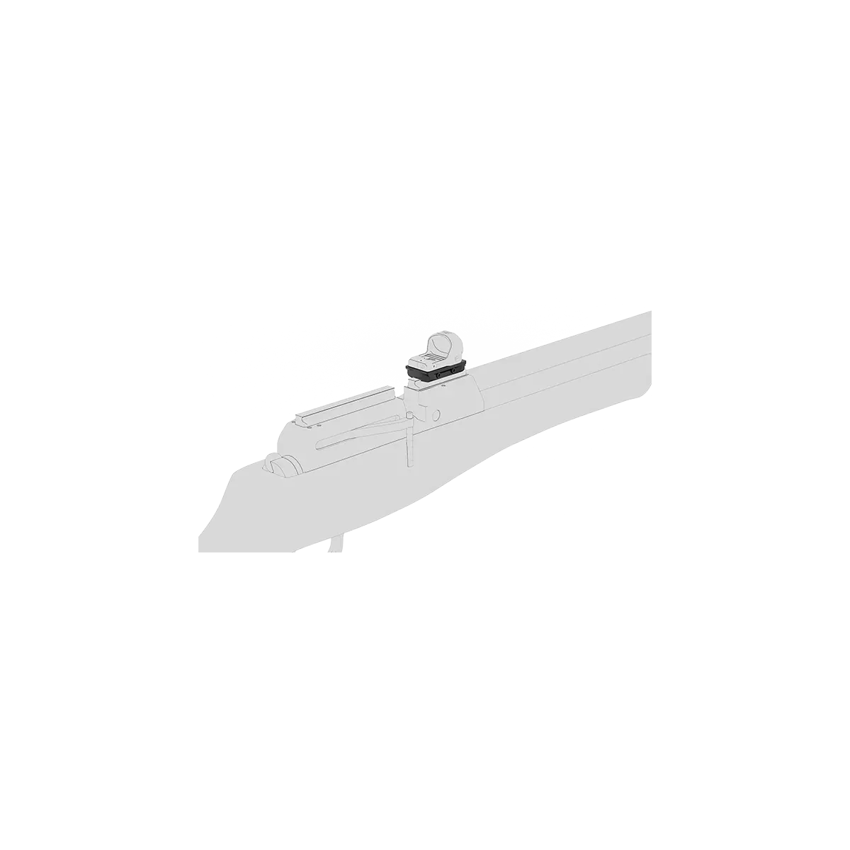 Universal 11 mm dovetail montasje for rødpunktsikte