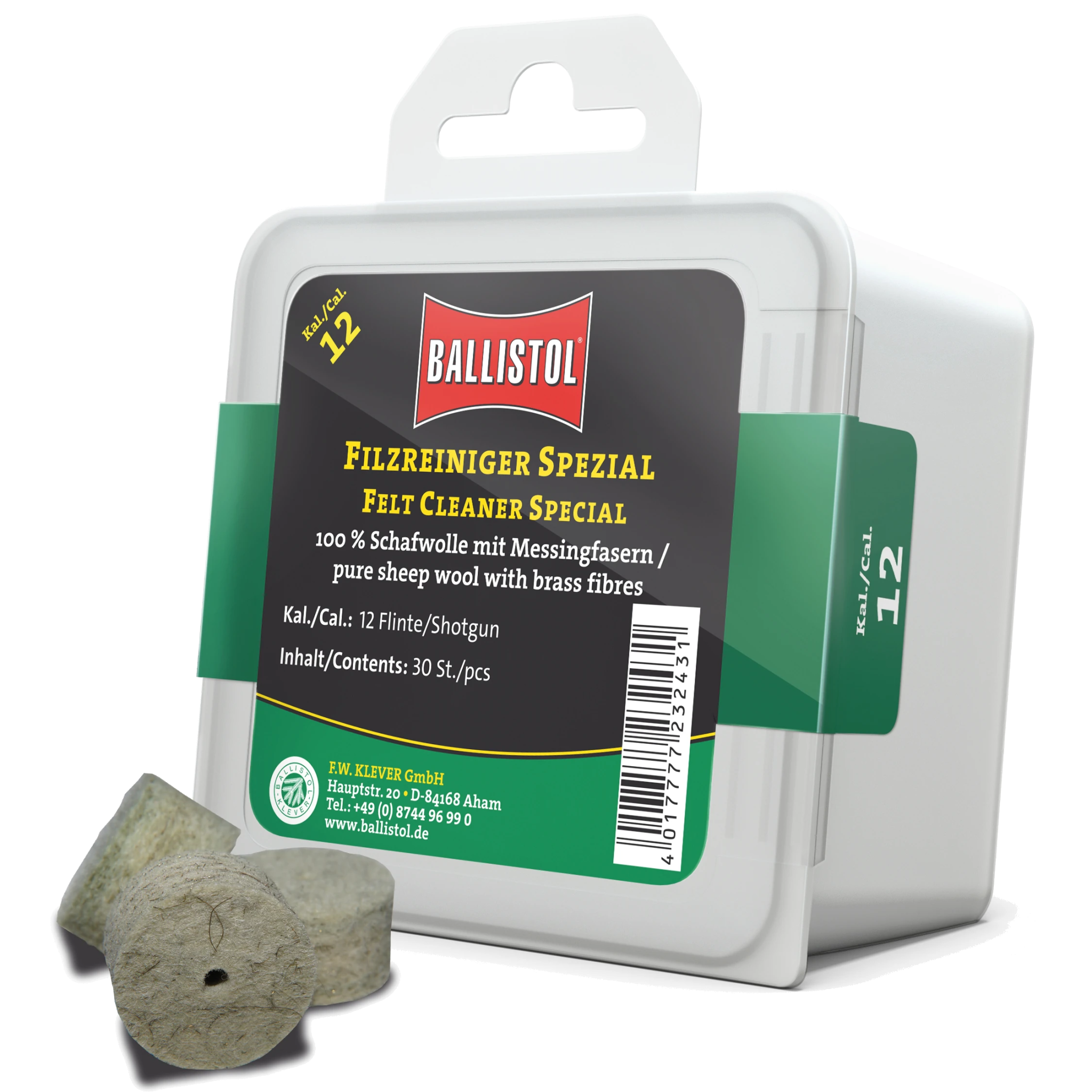 Ballistol Pussepropper med messingfiber - Ballistol