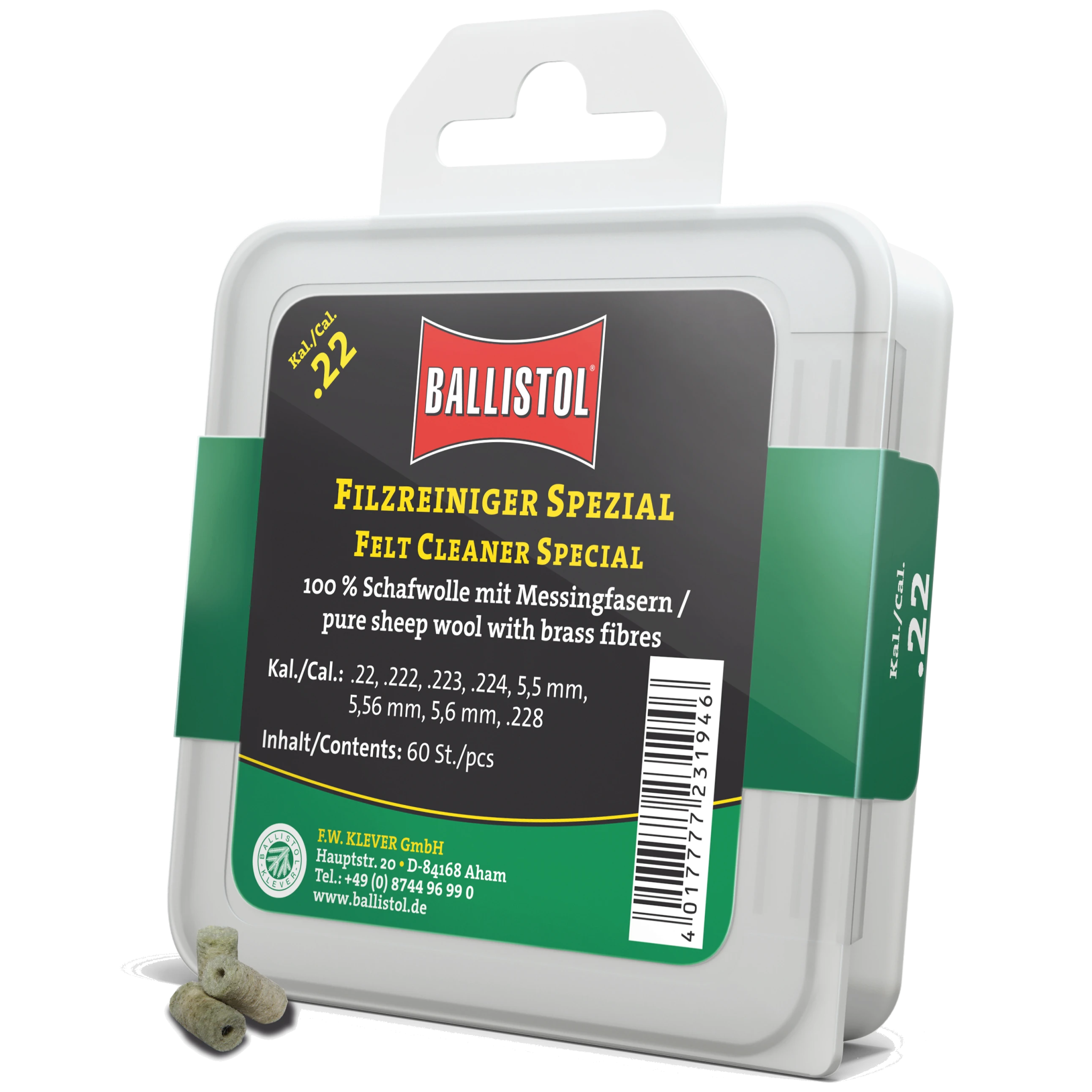 Ballistol Pussepropper med messingfiber - Ballistol