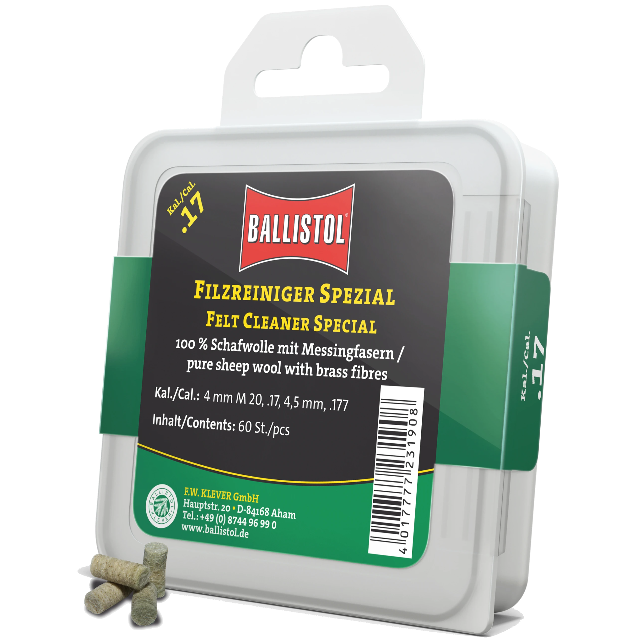 Ballistol Pussepropper med messingfiber - Ballistol