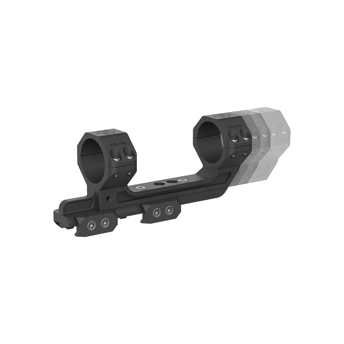 30mm 1-Piece Adjustable Extended Picatinny Mount