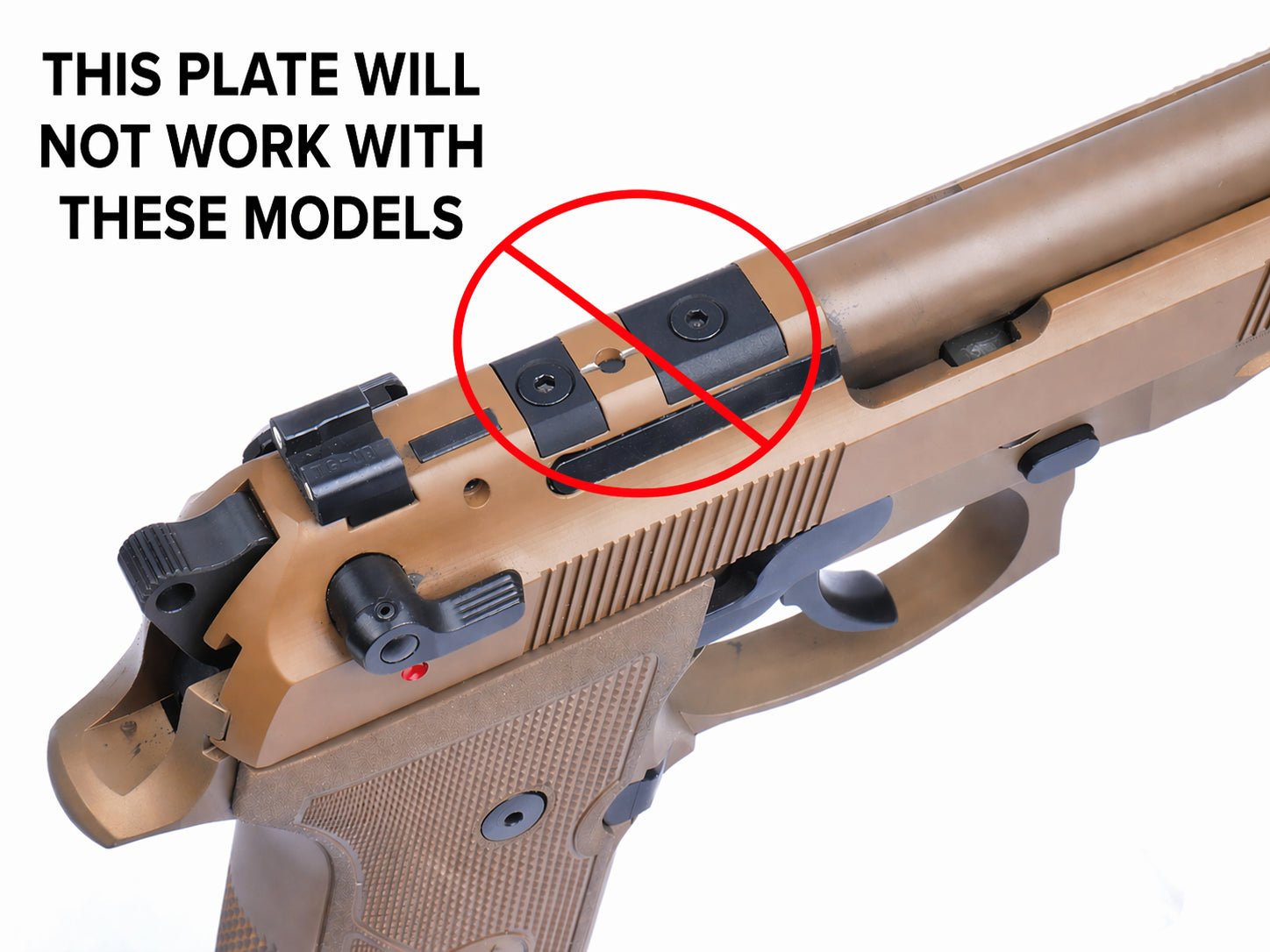 Beretta 92 Dovetail Mount for Burris FastFire, Docter - Evolution Gun Works