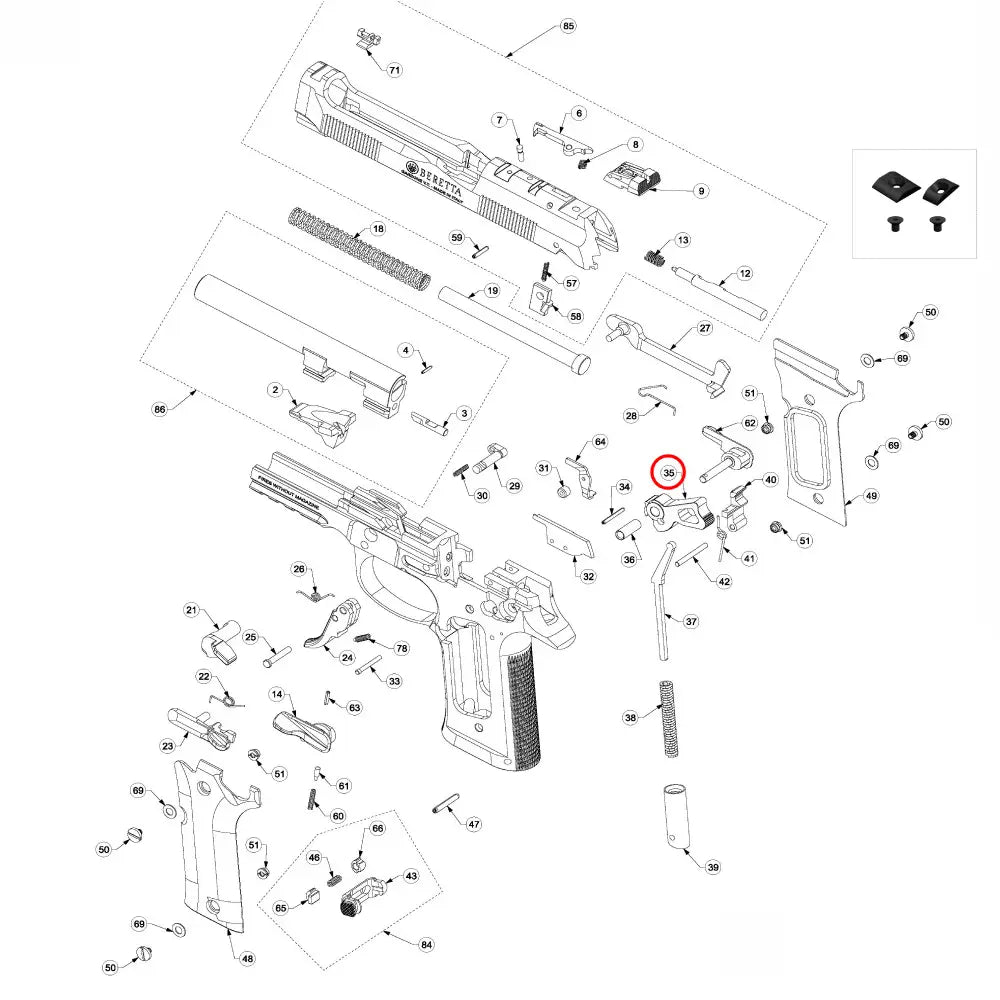 Beretta 92X Performance Hammer - Beretta