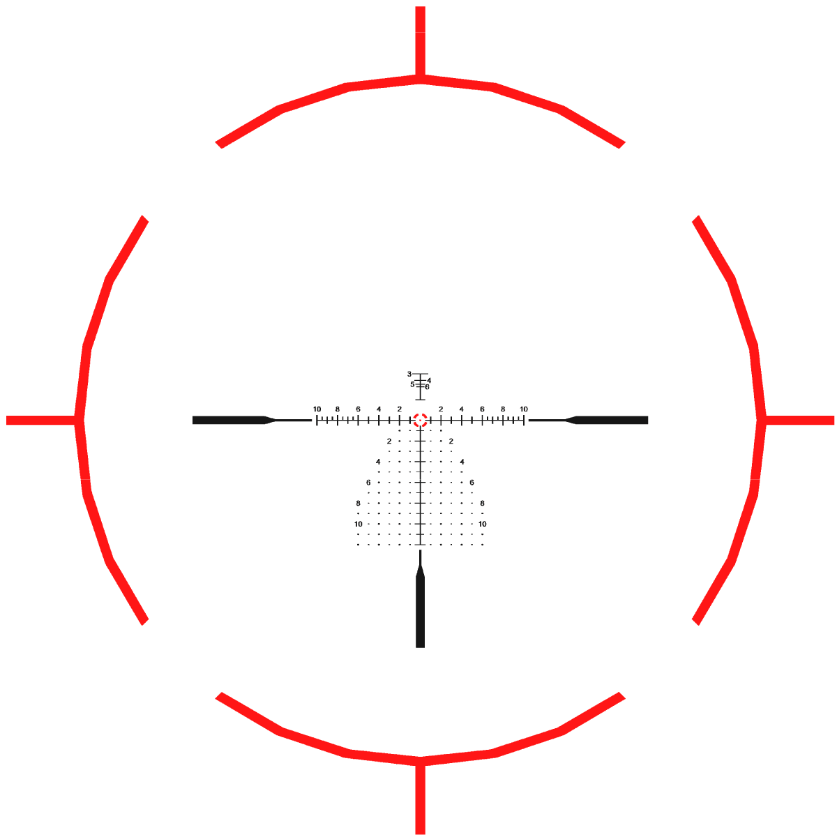 Continental x6 2-12x44 RAR HD FFP Rifle Scope - Vector Optics