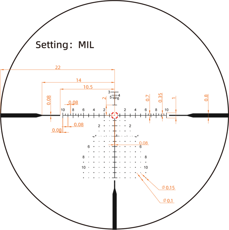 Continental x6 2-12x44 RAR HD FFP Rifle Scope - Vector Optics