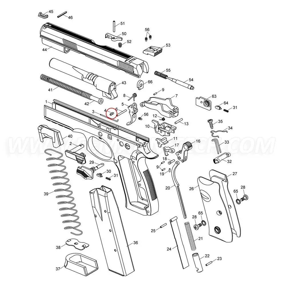 CZ SP - 01 Slide Stop Spring Pin - CZ