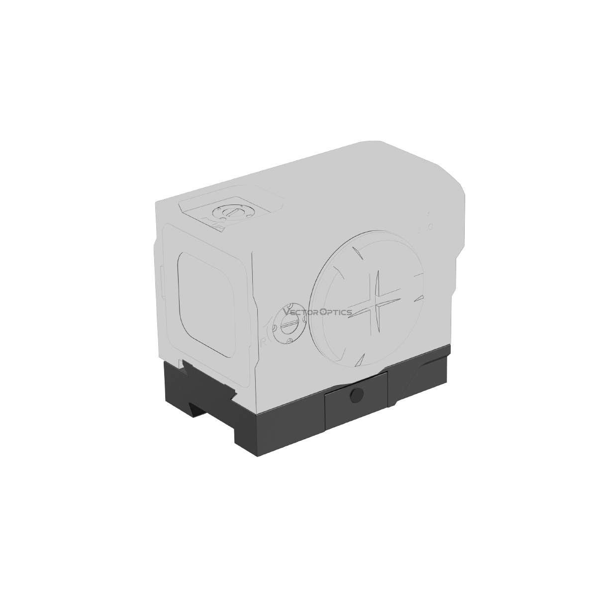 Red Dot Low Dovetail Mount for VOD/ACRO Footprint