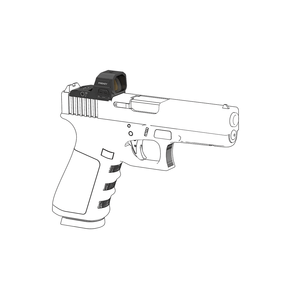 Frenzy FA 1x16x21 Standard MOS Red Dot Sight - Vector Optics