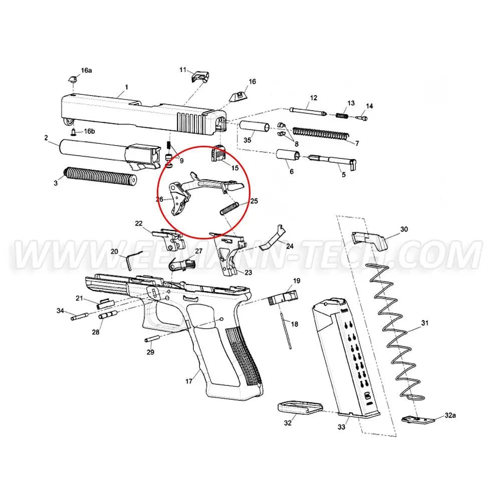 Glock Gen4 Trigger with Trigger Bar - Glock