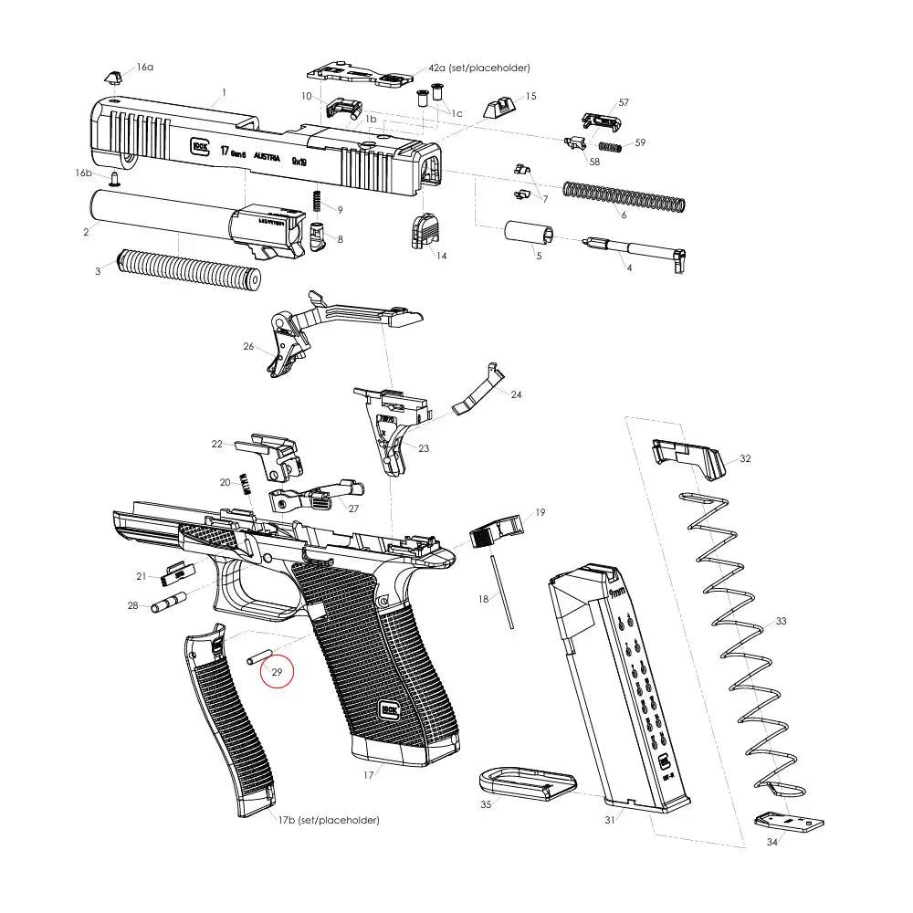 GLOCK GEN6 Trigger Housing Pin SF
