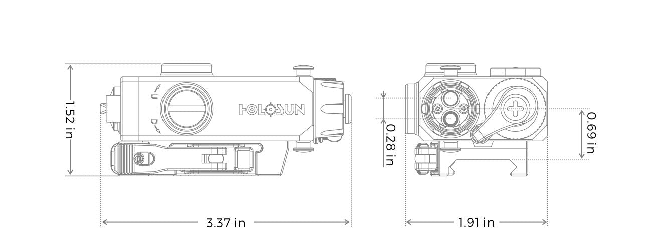 Holosun LS221 Laser Aiming Device - Holosun