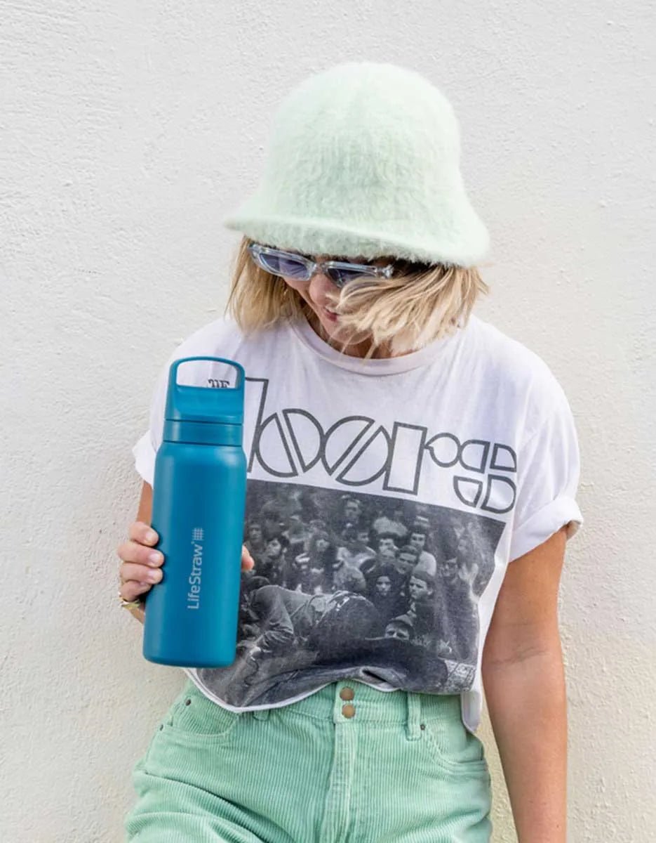 LifeStraw® Go 2.0 - Vannflaske i rustfritt stål med filter, 1L - LifeStraw