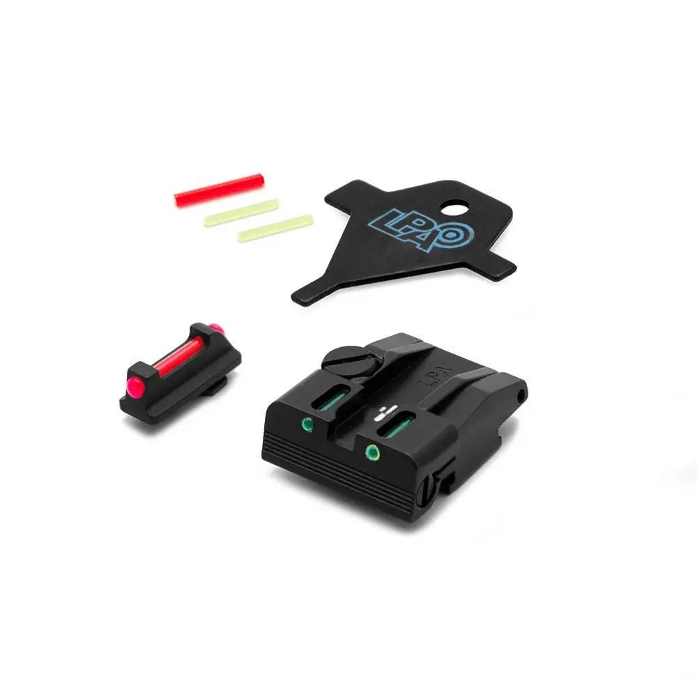 LPA SPF15WA Adjustable Sight Set for Walther P99, PPQ, PPQM2 (Not .22LR) - LPA