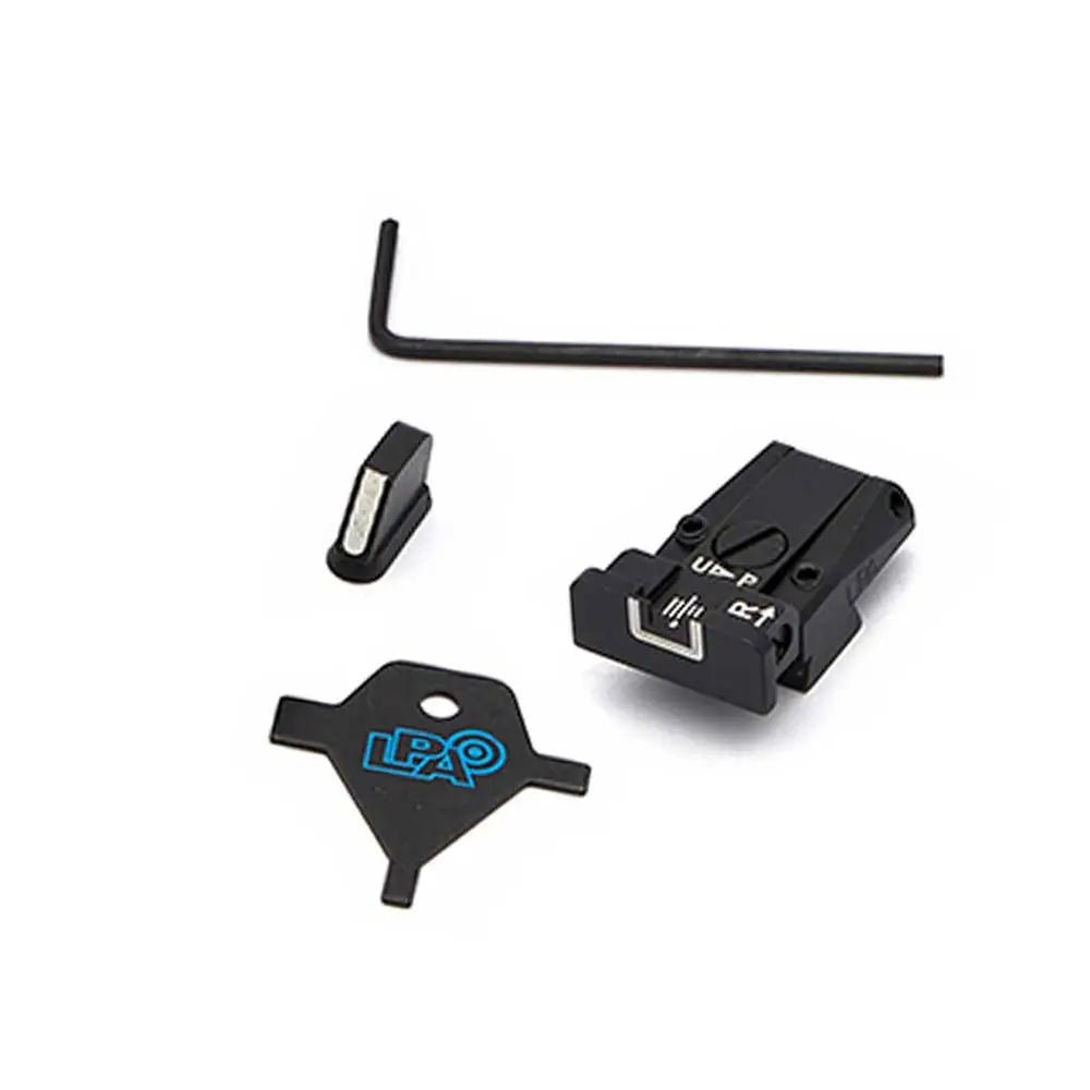 LPA SPR86CZ18 Justerbart Baksikte for CZ 75, 75B, 85, P07 Duty - LPA Ghilardi
