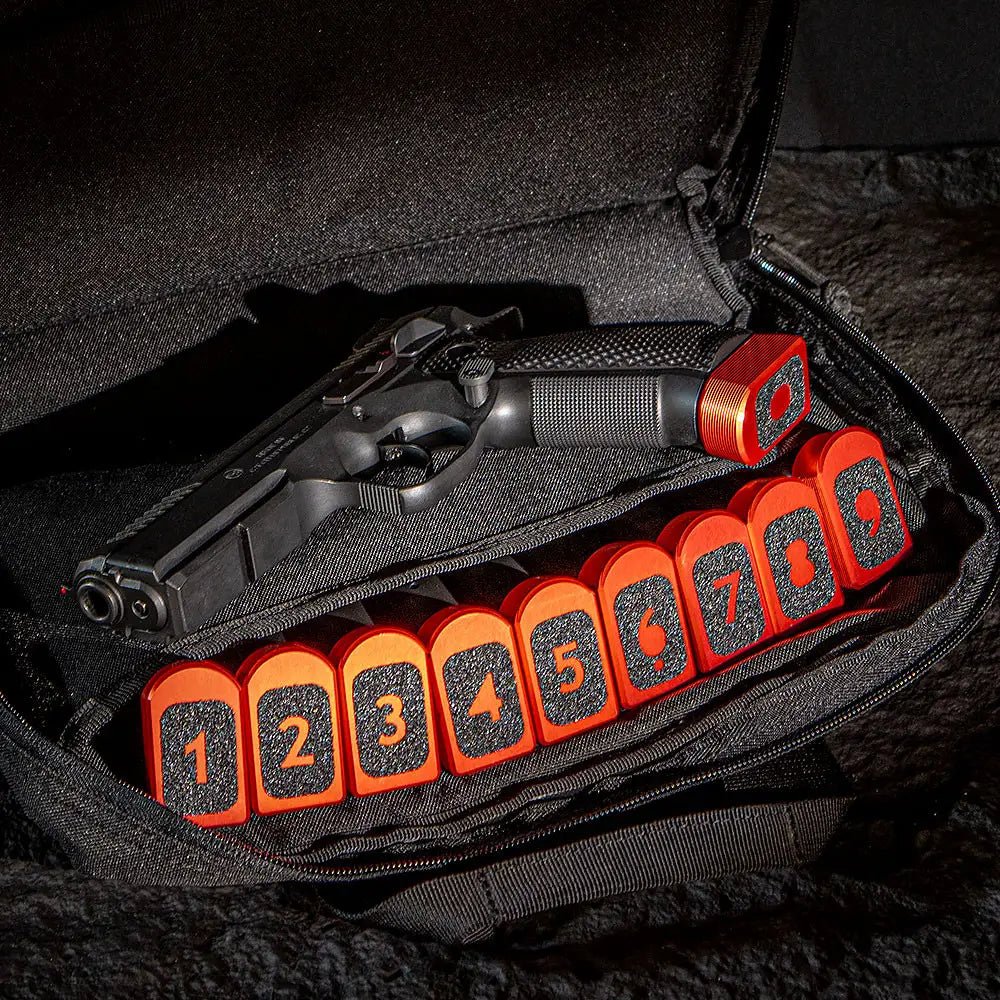 Nummerert grepstape - sett for magasinbunner - 10 stk - Eemann Tech