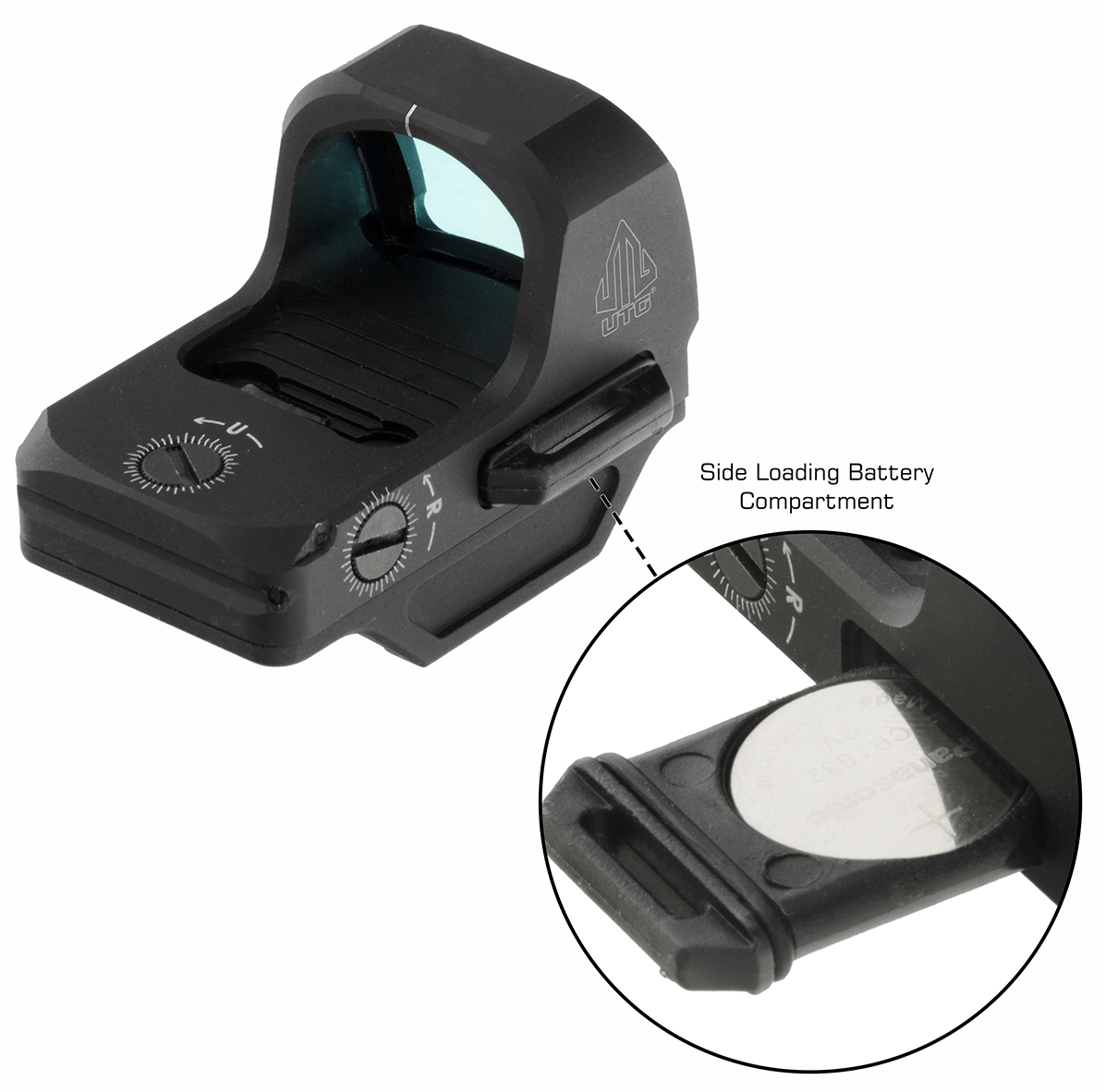 UTG® OP3 Micro SLS, 4 MOA, Side Loading w/Sensor, for Docter®