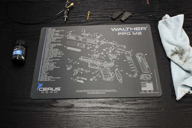 ProMat - Walther® PPQ M2 Schematic Handgun Mat - Cerus Gear