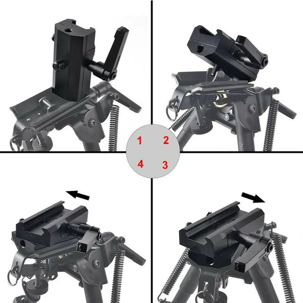 QD Picatinny tofot-adapter med 360° rotasjon - Lynxgear
