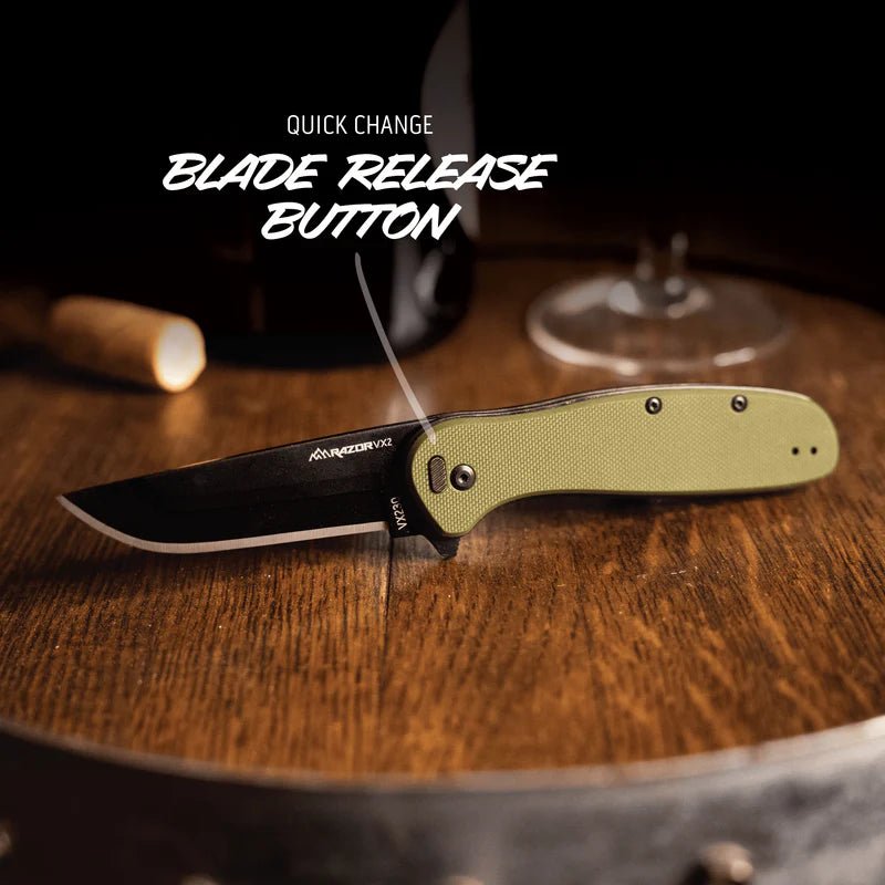 Razor VX® 2, Green G10 - Outdoor Edge