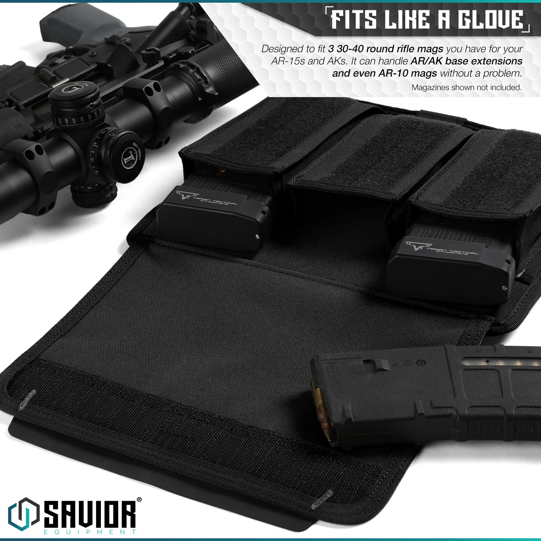Savior Mag Buddy - Rifle Mag Pouch - 2 Pack - Savior