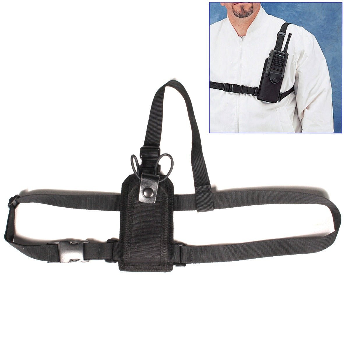Universal radioholder, chest - rig - Protec