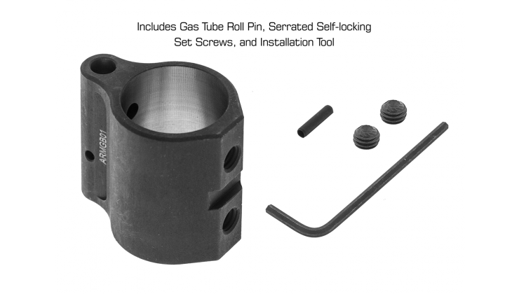 UTG AR15 Micro Gas Block, .750" ID, Steel - Leapers, Inc.