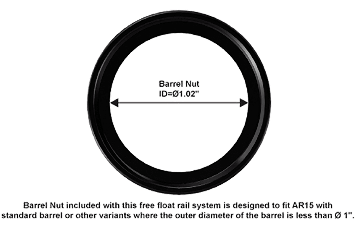 UTG PRO® AR15 Super Slim Free Float Handguard, 15" Rifle Length - Leapers, Inc.