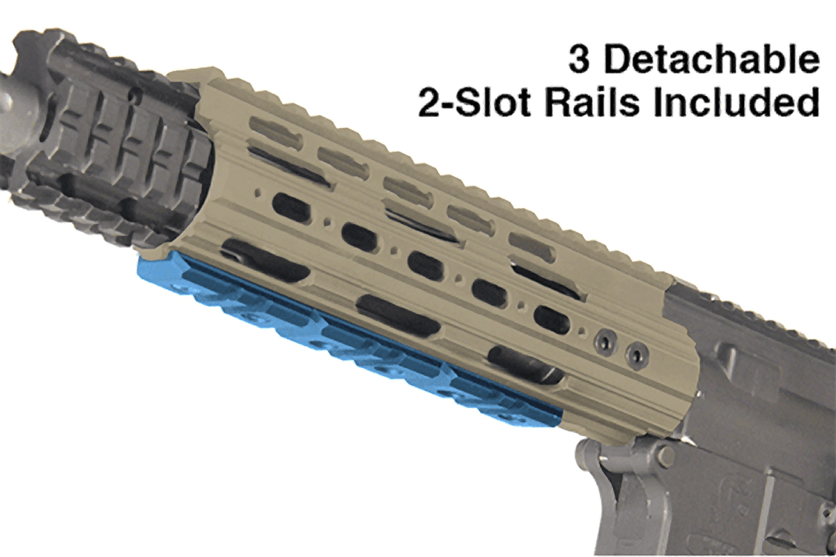 UTG PRO® AR15 Super Slim Free Float Handguard, 7" Carbine, FDE - Leapers, Inc.