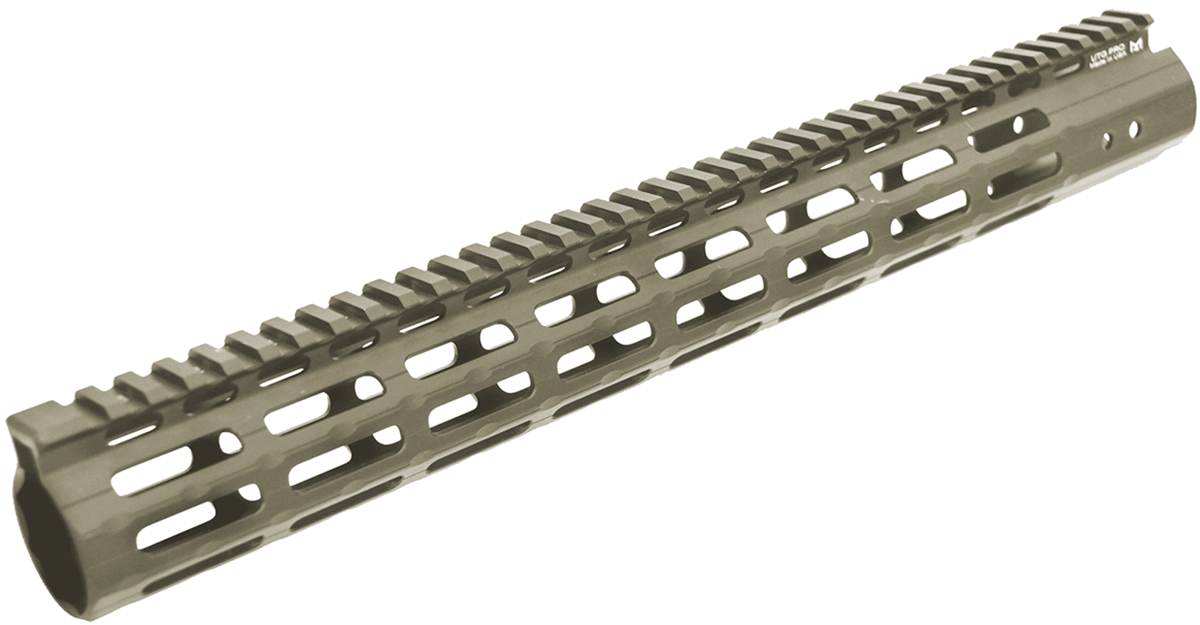 UTG PRO® AR15 Super Slim Free Float M - LOK Handguard, 15" Rifle Length - Leapers, Inc.