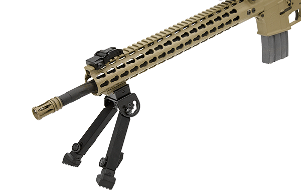 UTG® Rubber Armored Full Metal QD Bipod, 15 - 21.6 cm (6"- 8.5")