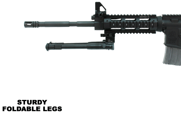 UTG® Shooter's Bipod, Quick Detach, 15,7 - 17 cm (6.2"-6.7")