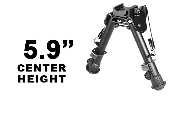 UTG® Tactical OP Bipod, Quick Detach, 15 - 19 cm (5.9" - 7.3")