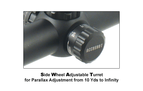 UTG® 3-12X44 30mm Compact Scope, AO, Mil-dot