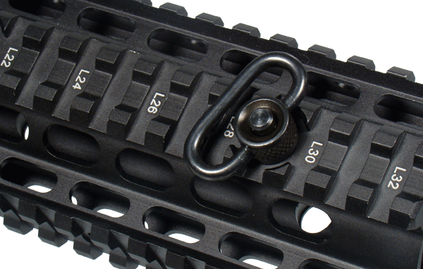 UTG® Standard Push Button QD Sling Swivel, 1" Loop