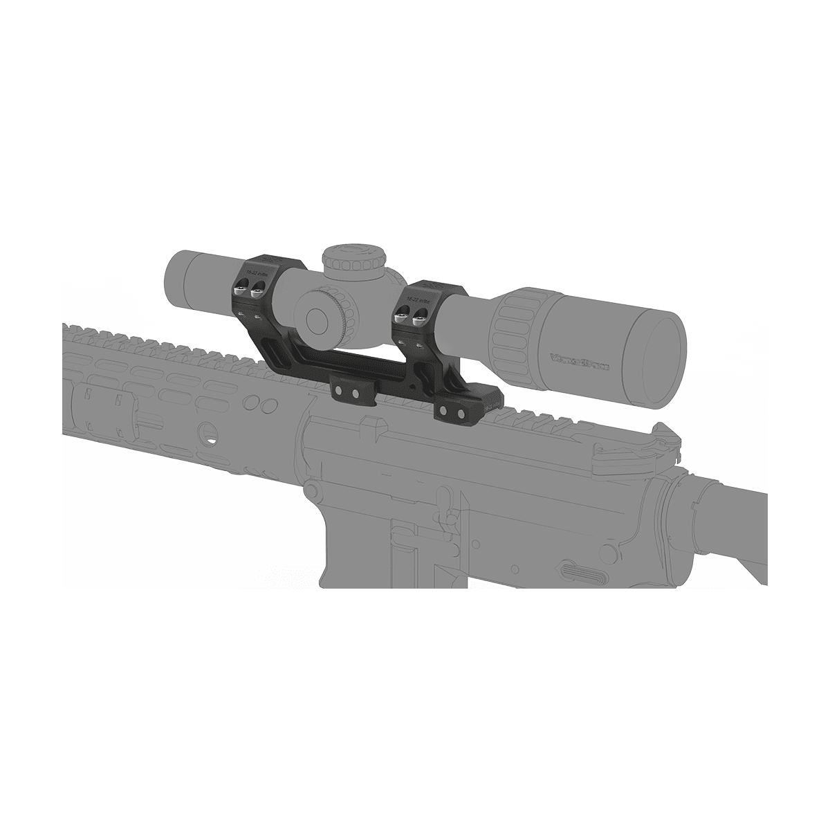 30mm 1-Piece Extended Picatinny AR Mount - Vector Optics