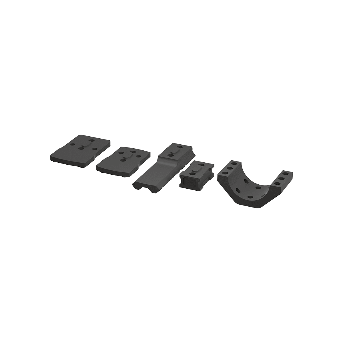 30mm X-ACCU Mount Assembly Kit 6 Holes - Vector Optics