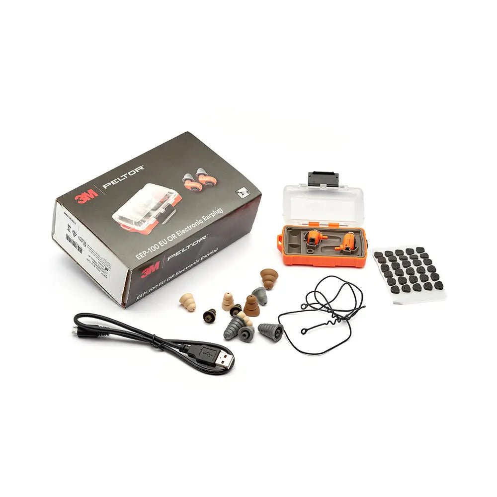 3M Peltor Elektroniske Ørepropper, Oransje, EEP - 100 EU - 3M Peltor