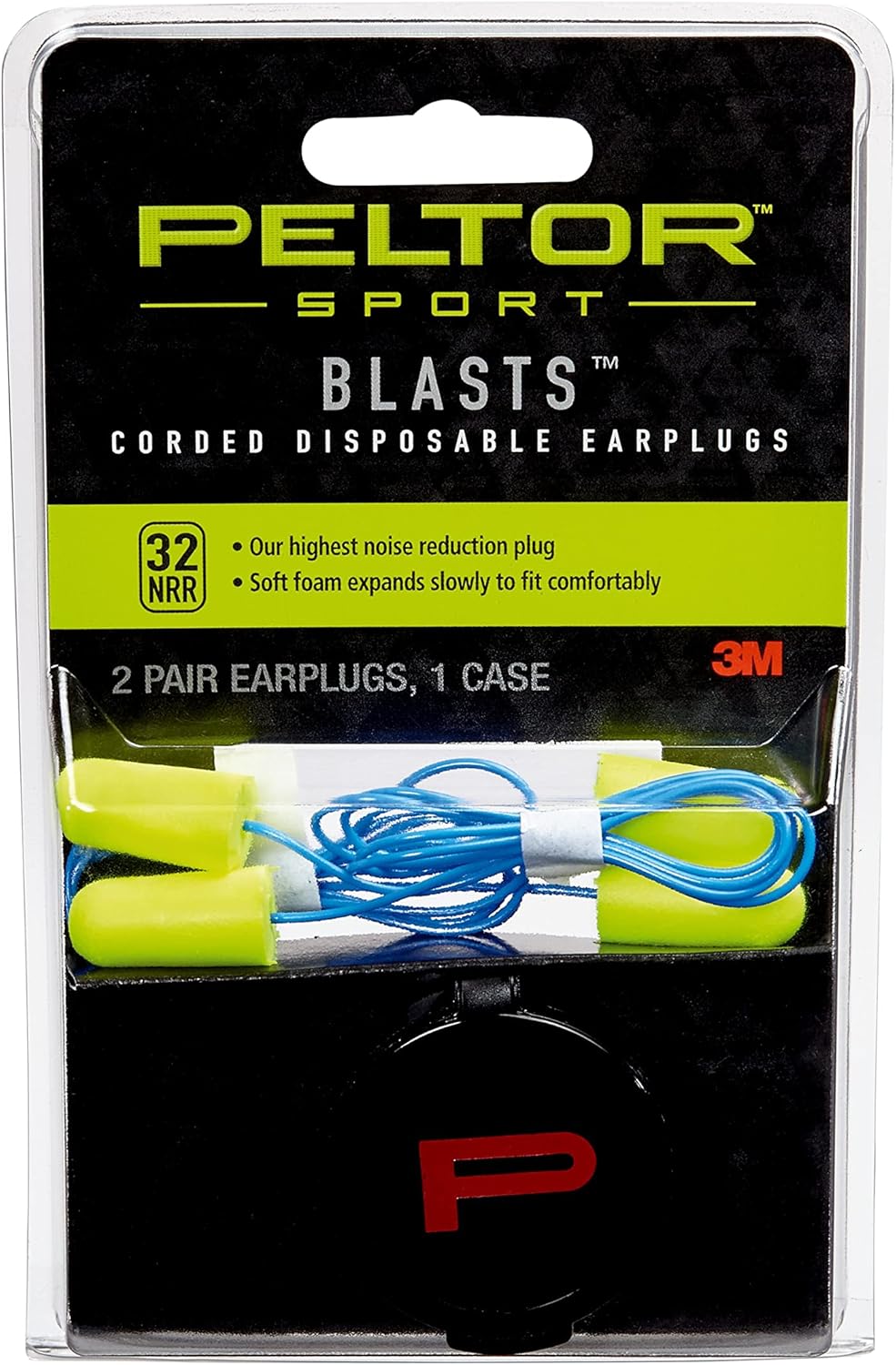 3M Peltor Sport Blast Earplugs 32 dB, Yellow - 3M Peltor