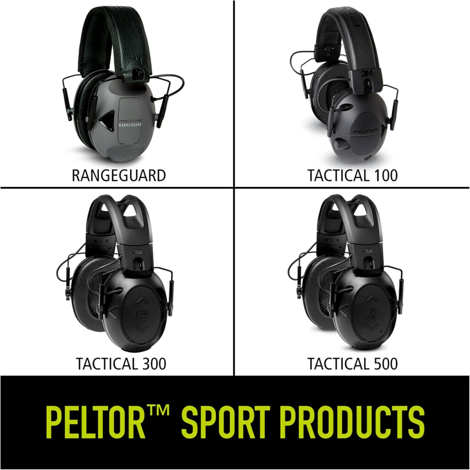 3M Peltor Sport RangeGuard Electronic 21 dB, Gray/Black
