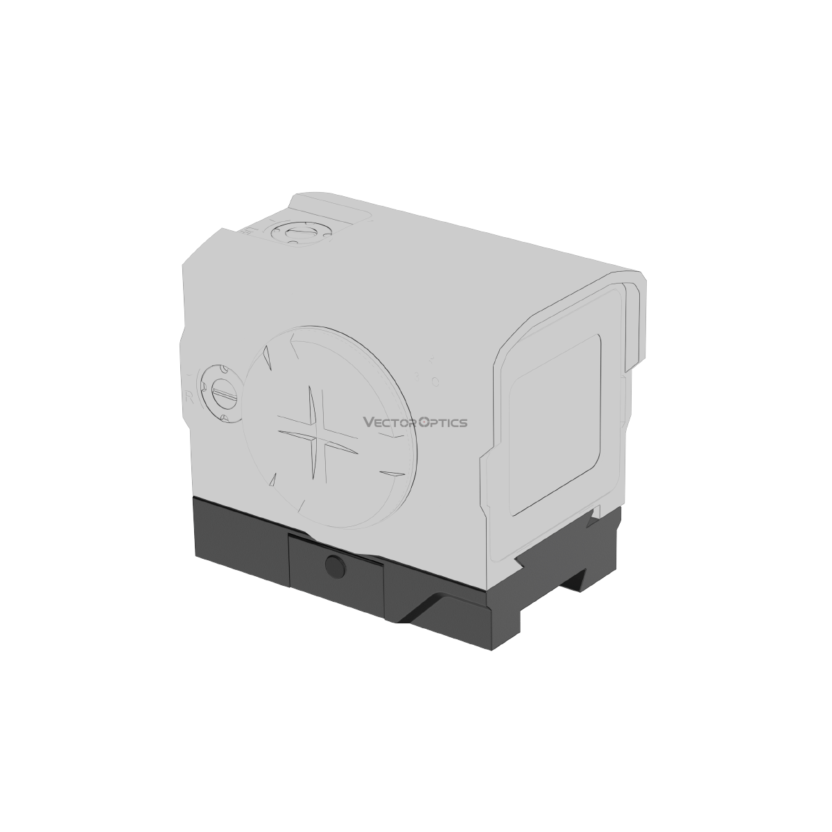 Red Dot Low Dovetail Mount for VOD/ACRO Footprint