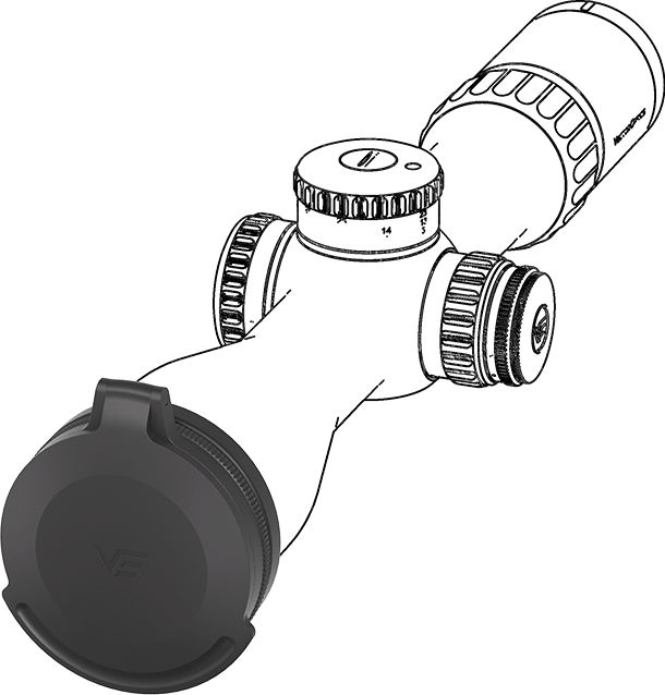 Continental 50mm Metal Flip-Up Cap