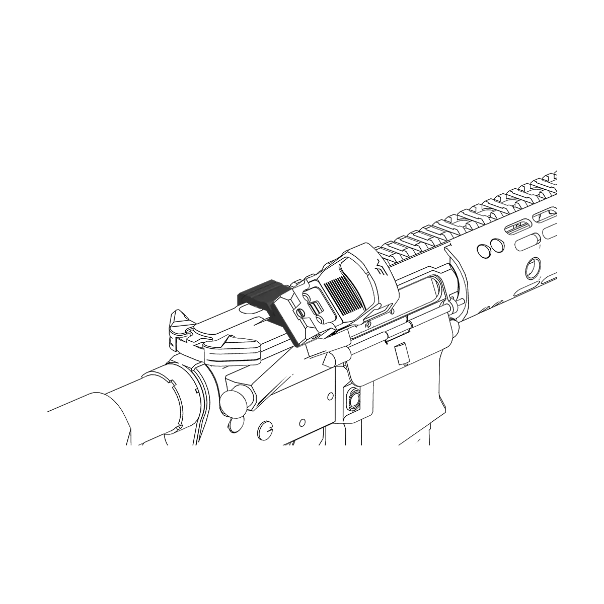 Universal 45° Offset Red Dot Sight Mount