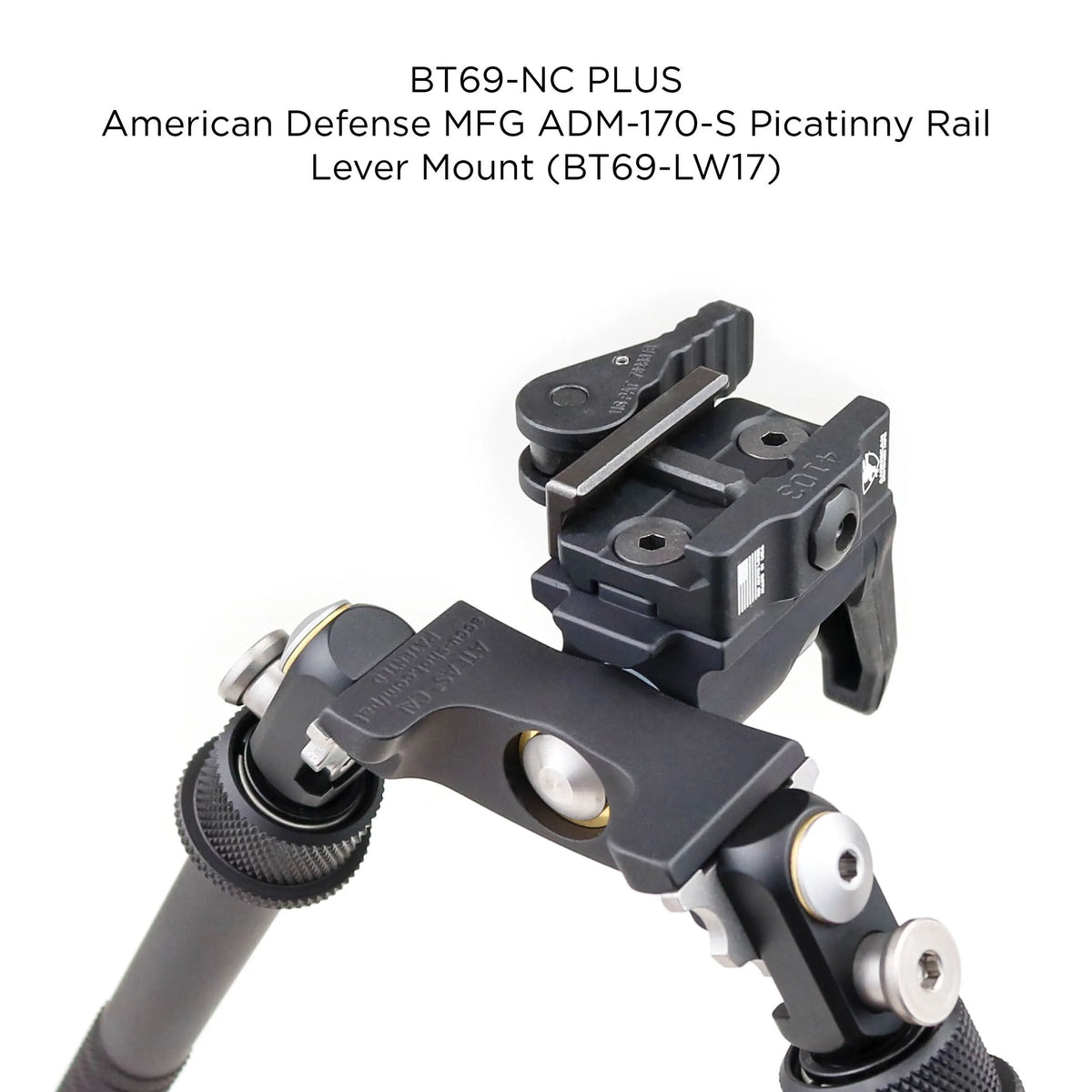 BT69-NC Gen. 2 CAL Atlas® Bipod: Tall with No Clamp